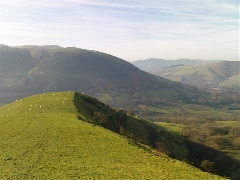 View from top of hill