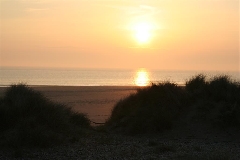 Aberdyfi beach sunset